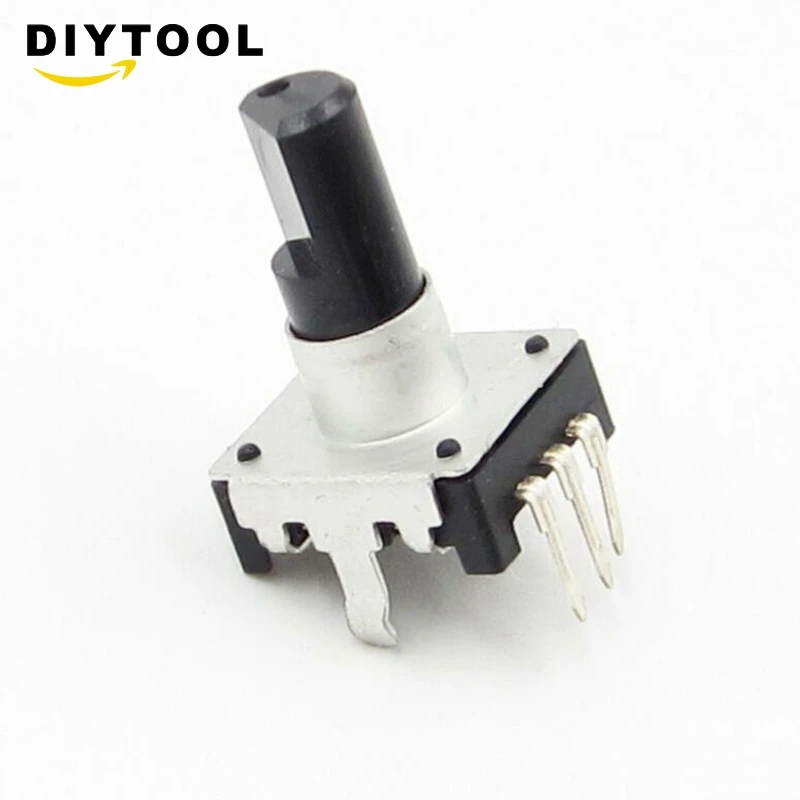 2 Chiếc Mới EC12 Quay Bộ Mã Hóa Âm Thanh Kỹ Thuật Số Chiết Áp Với 15Mm Tay Cầm