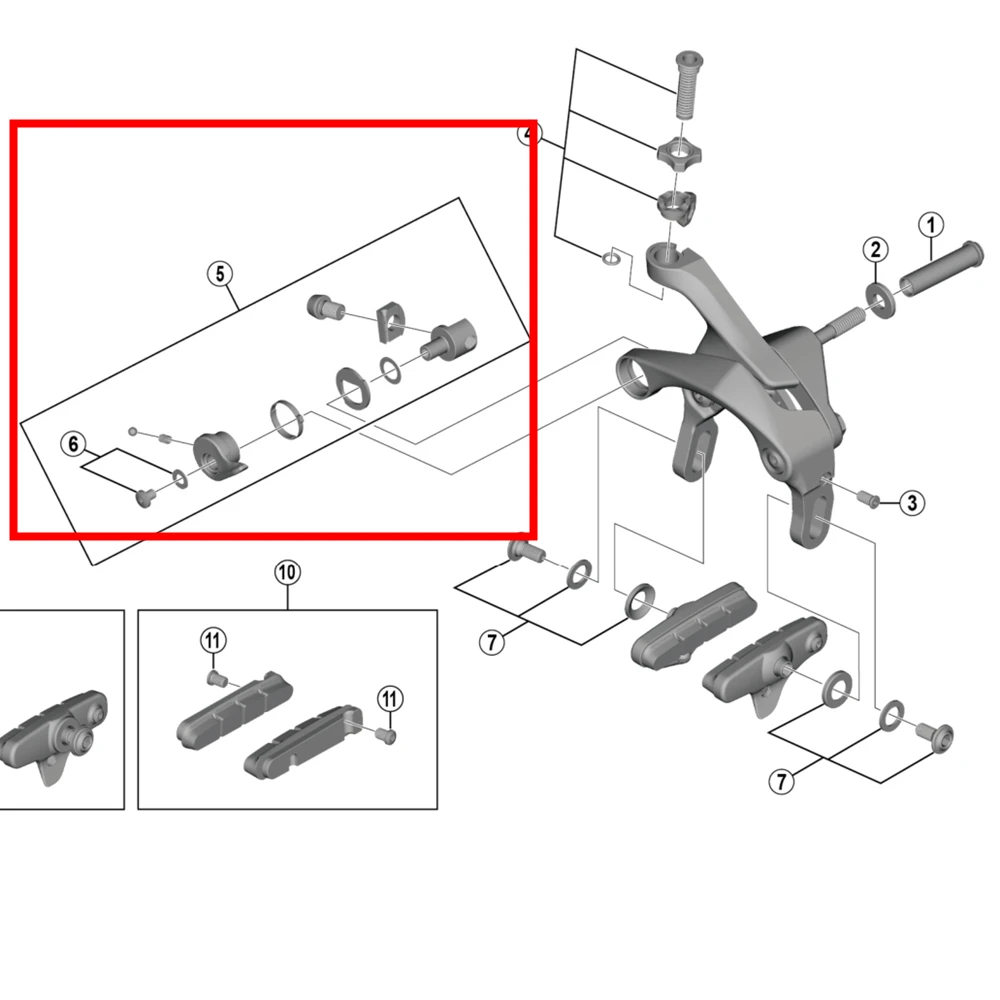 Shimano BR-R7000/R8000/R9100/9000 gruppo sgancio rapido cavo freno pinza Y8ZJ98030 Y8RU98010 Y8PP98020 Y8L298100