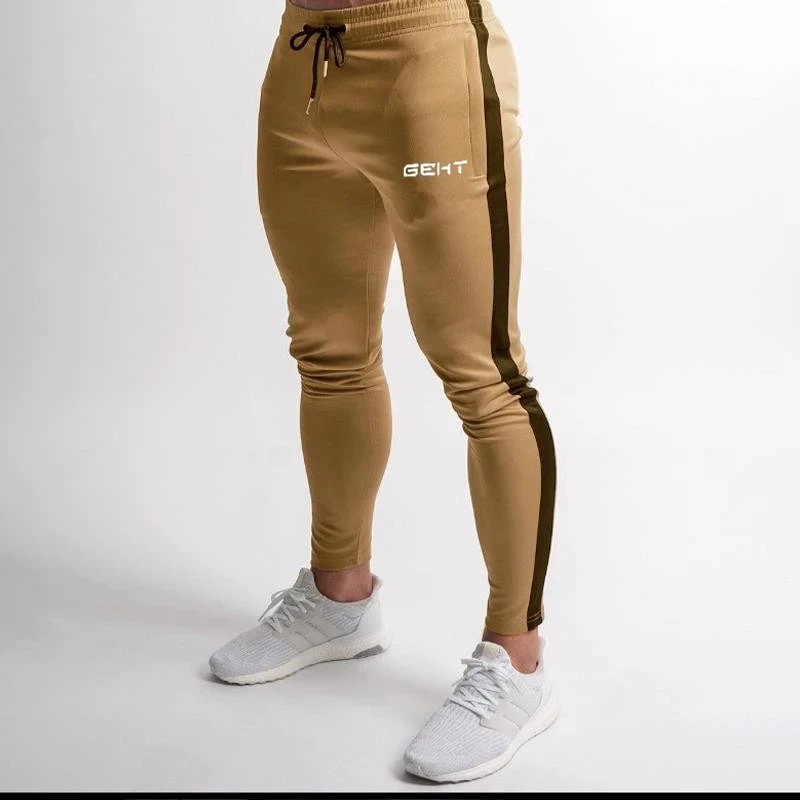 2024 GEHT brand Casual Skinny Pants Mens Joggers Sweatpants Fitness Workout Brand Track pants New Autumn Male Fashion Trousers