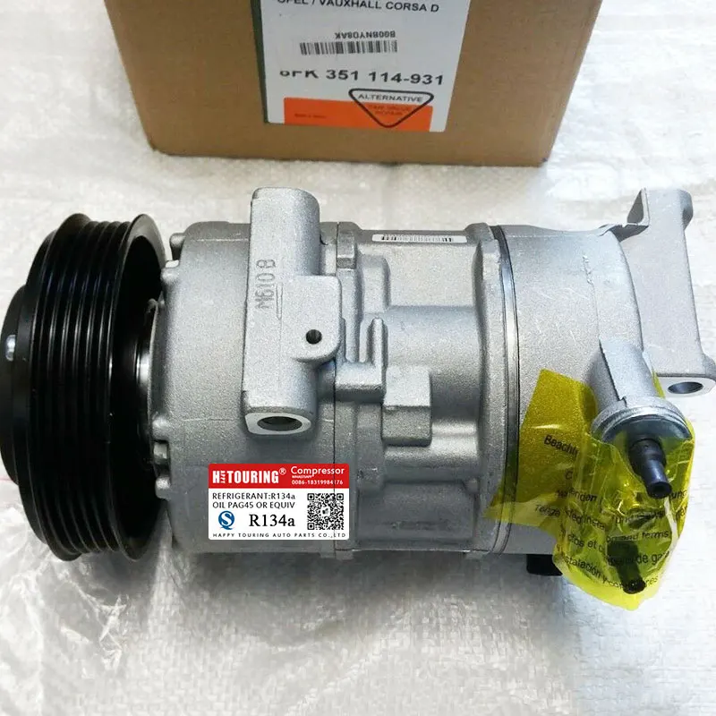 Auto A/C AC Compressor for Opel astra corsa vectra zafira 1.6 55702661 6854092 6854103 93190814 DCP20023 8FK351114611