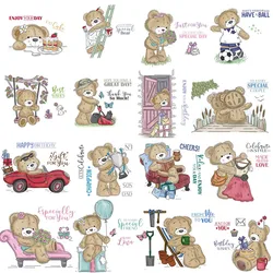 Cute Bear Doll Sets Cleaar Stamps for Scrapbooking Transparent Silicone Rubber DIY Photo Album Decor New 2024 Stamp