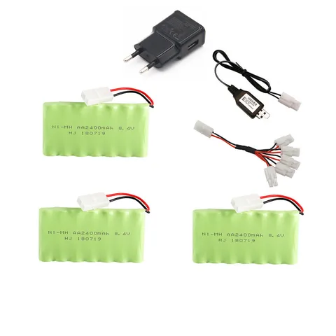 Ni-MH аккумулятор 8.4V 2400mAh с зарядным устройством для RC моделей