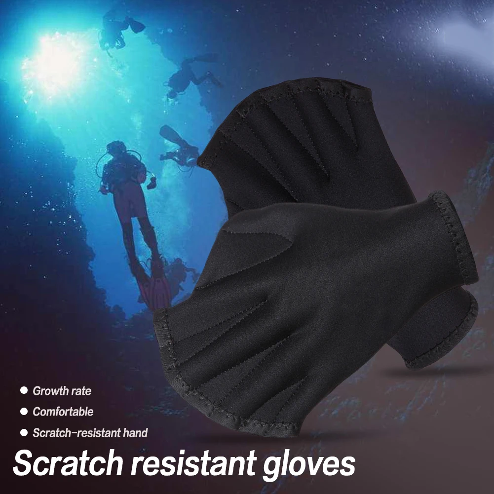 Swimming Webbed 2MM Snorkeling Surfing Scratch Resistant Gloves