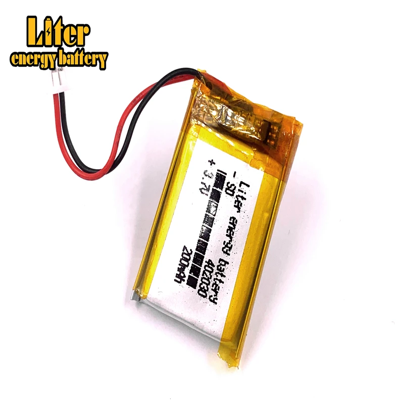 

JST 1.25mm 2p 402030 3.7V 200mAh Lithium Polymer LiPo Rechargeable Battery with For Mp3 Camera bluetooth GPS