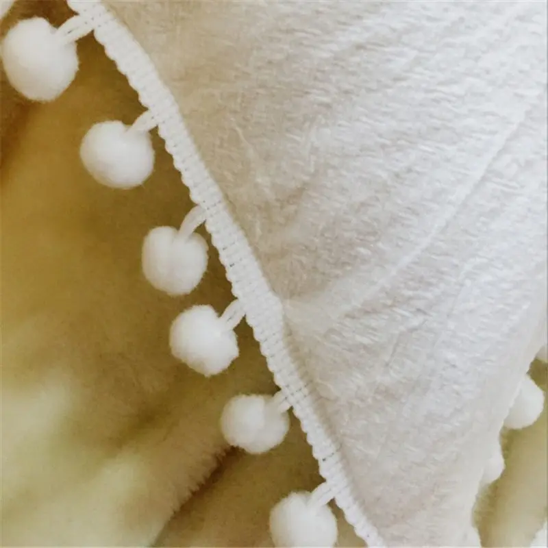 5 Yards Pom Pom Lace Trim Ball Mini Pearl Pompom Fringe Ribbon Sewing Lace Kintted Fabric DIY Handmade Craft Garment Accessories