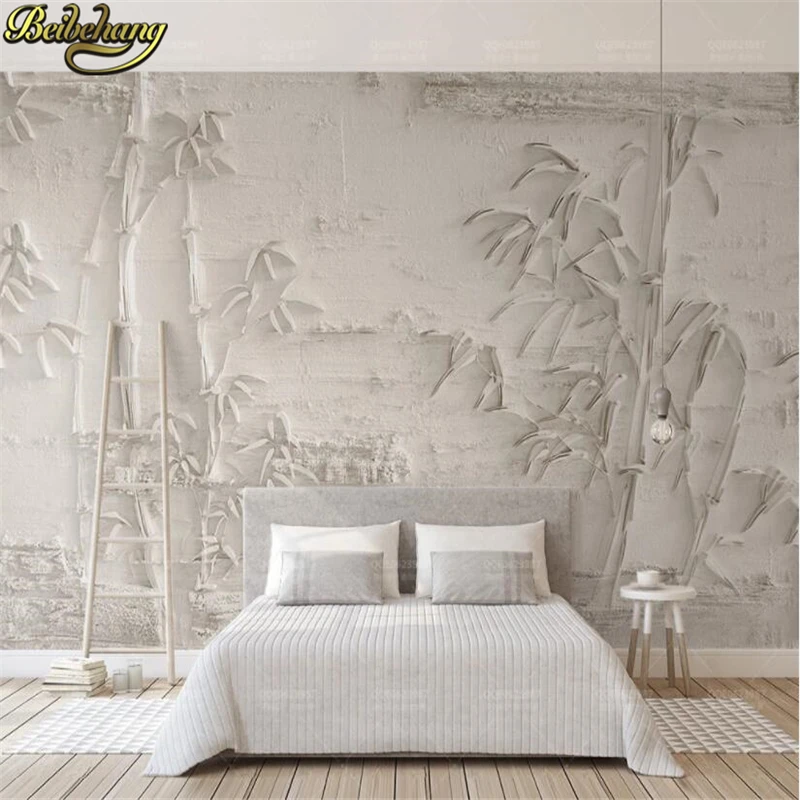 

Custom Chinese Bamboo Grove 3D Mural Painting Wall Paper for Living Room TV Background Classical wallpaper Home Decor Scene roll