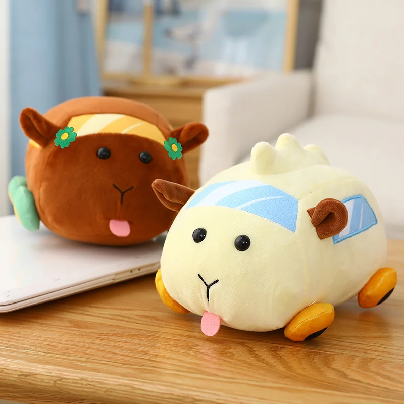 10/20cm PUI PUI Plush Toy Soft Stuffed Animals Pui Pui Molcar Plush Hot Japan Cartoon Mouse Lovely Guinea Pigs Car Pillow