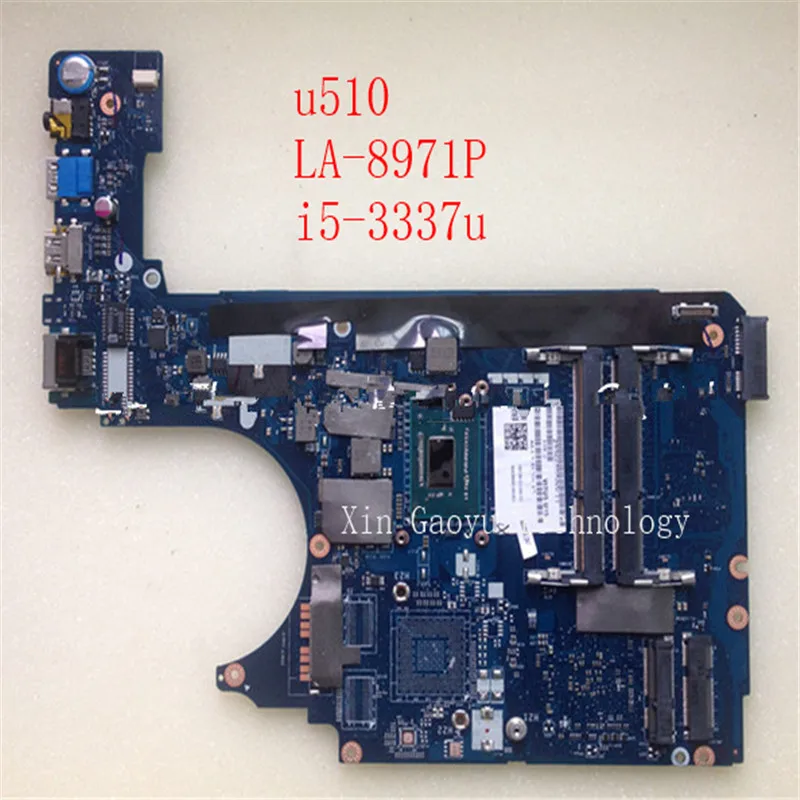 Originele Voor Lenovo Ideapad U510 Notebook Moederbord LA-8971P 90002245 I5-3337u HM76 100% Volledig Test Gratis Verzending