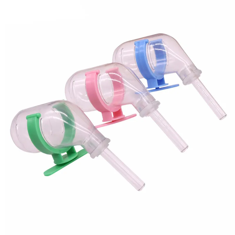 1 Pcs Hamster Drinker Hamster Cage Drinker Green Blue Pink We ship randomly Small animal cage drinking water Pets drink water