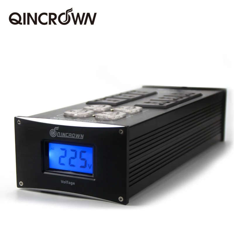 

QINCROWN Audio HIFI Power filter YY-460 power supply socket Power Conditioner Power Purifier with voltage display Power Strip