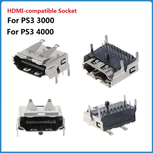 Imagen 1 del producto Puerto de interfaz HDMI para consola de juegos PS3 Super Slim 3000/4000, 3K, 4K, Compatible con HDMI, puerto de conexión Original