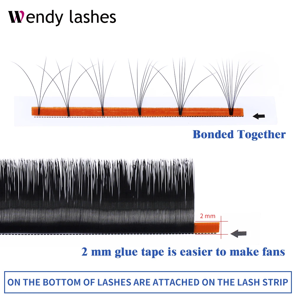 Easy Fanning Volume Mega Eyelashes Extension Auto Flowering Rapid Blooming Fans Lash Wendy Lashes High Quality Supplier Natural