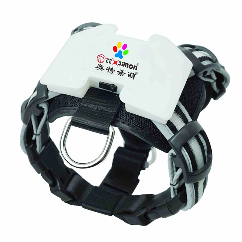 LED Dogs Harness Pet Harness Vest No Pull Large Dog Chest Straps USB Rechargeable Glowing Puppy Lead Pets Vest Pet Supplies