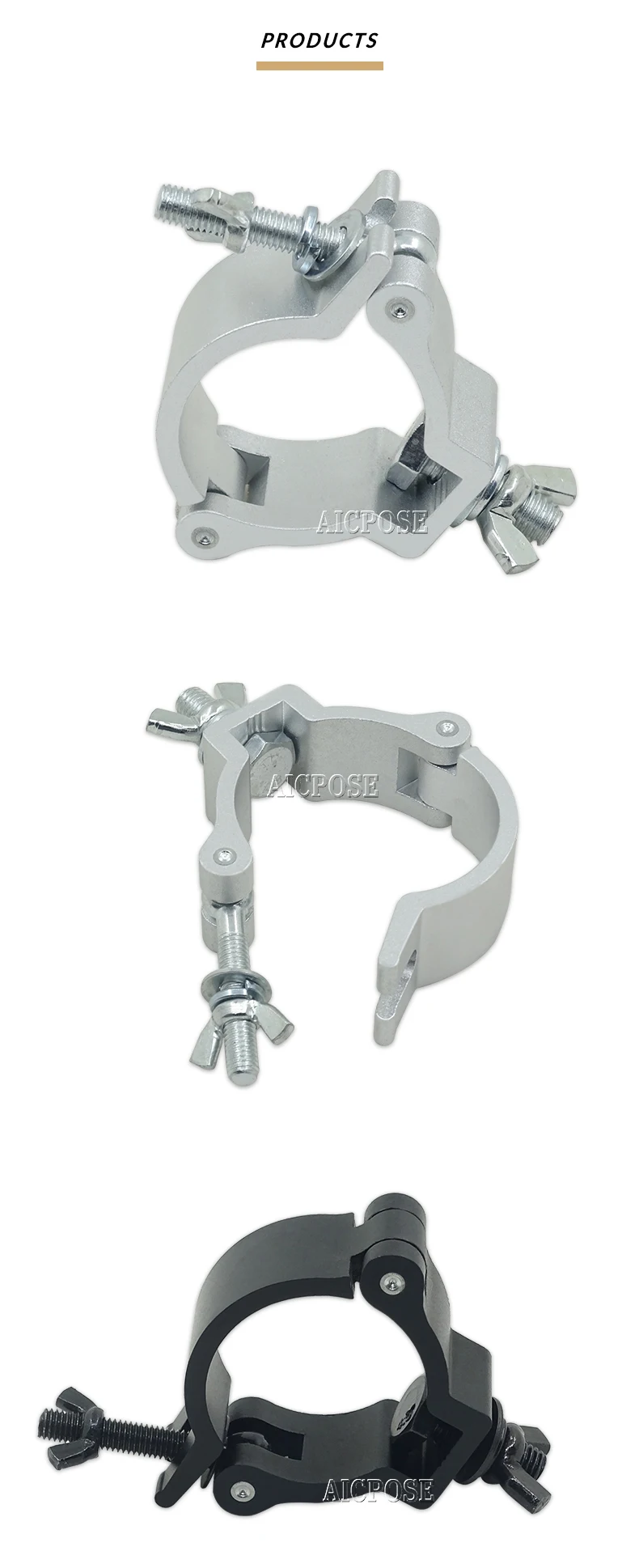 LED Par Light Hook Aluminium legierung Light Clip profession elle Bühnen ausstattung DJ Club Zubehör geeignet für Rohr durchmesser 48-51mm – Detail 6