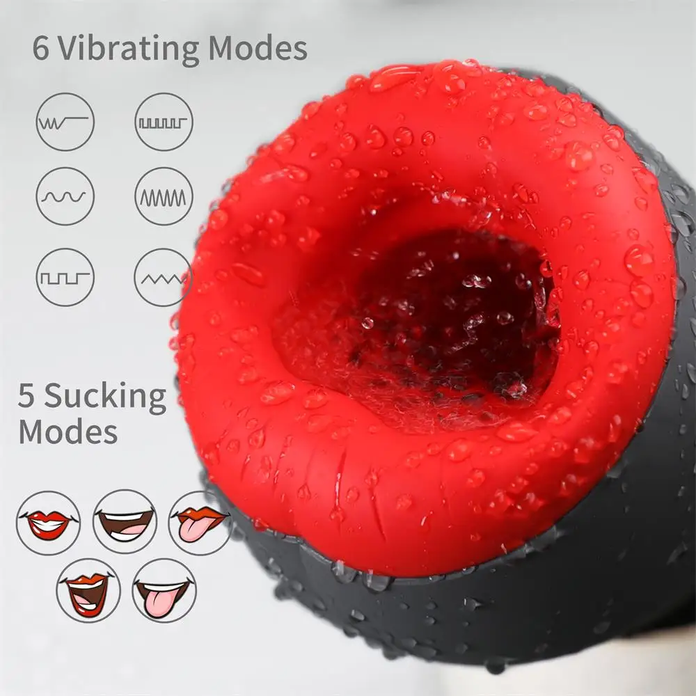 Masturbator for Men Sex Shop Toys Automatic Sucking Male Masturbator Cup Sex oral Suction Blowjob Real Vagina Sucking Vibrator