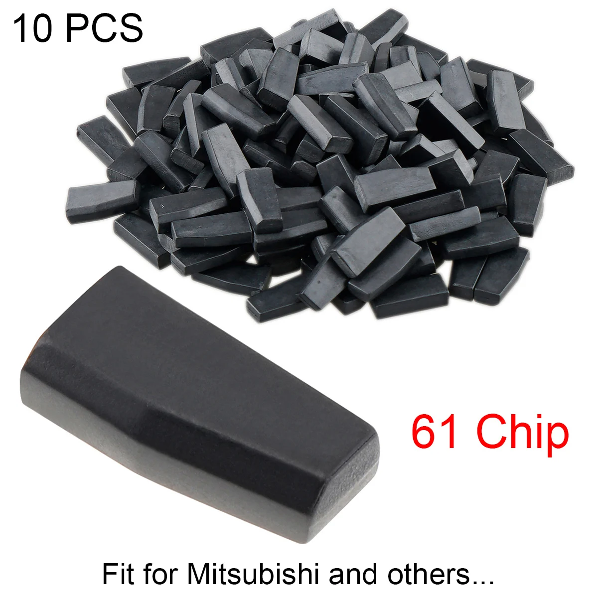 

10pcs Blank T19 ID61 4D61 Carbon Chip Car Key Transponder Chip Keyless for Mitsubishi Lancer Outlander L200 Shogun Pajero Monter