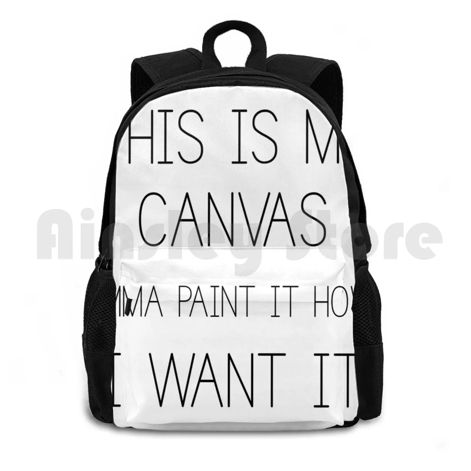 This Is My Canvas Outdoor Hiking Backpack Riding Climbing Sports Bag Music Hiphop Rap Jcole J Cole