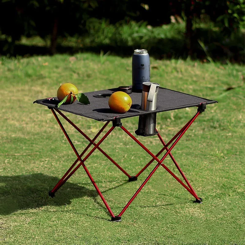 Lightweight Portable Oxford Cloth Waterproof  Folding Table with Cup Holders for Camping,Hiking&Picnic