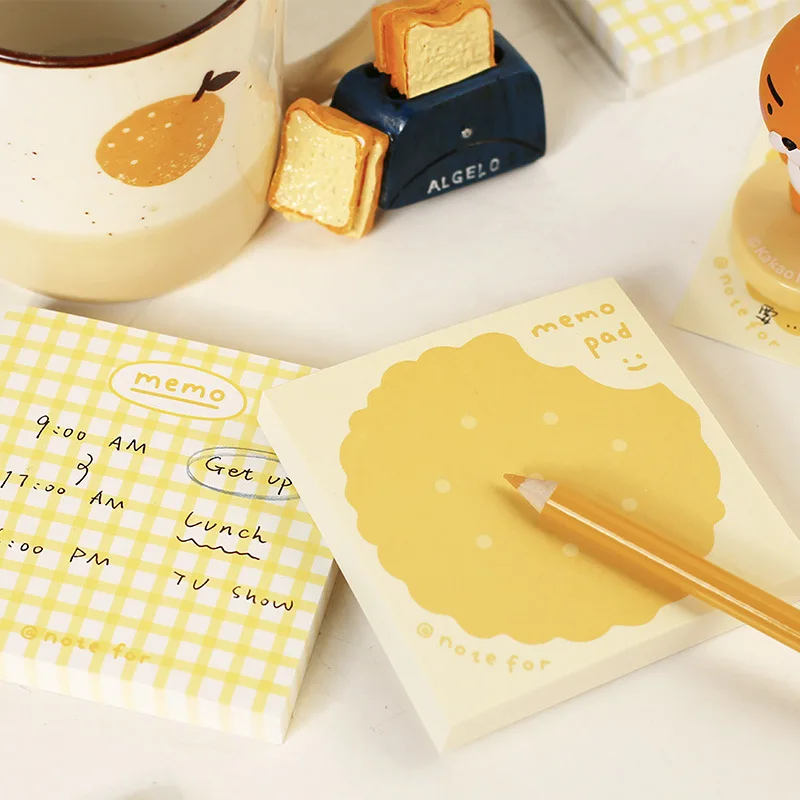 Mohamm 100 Sheets Memo Pad Pattern Note Paper Simple Message Material Creative Student Stationery