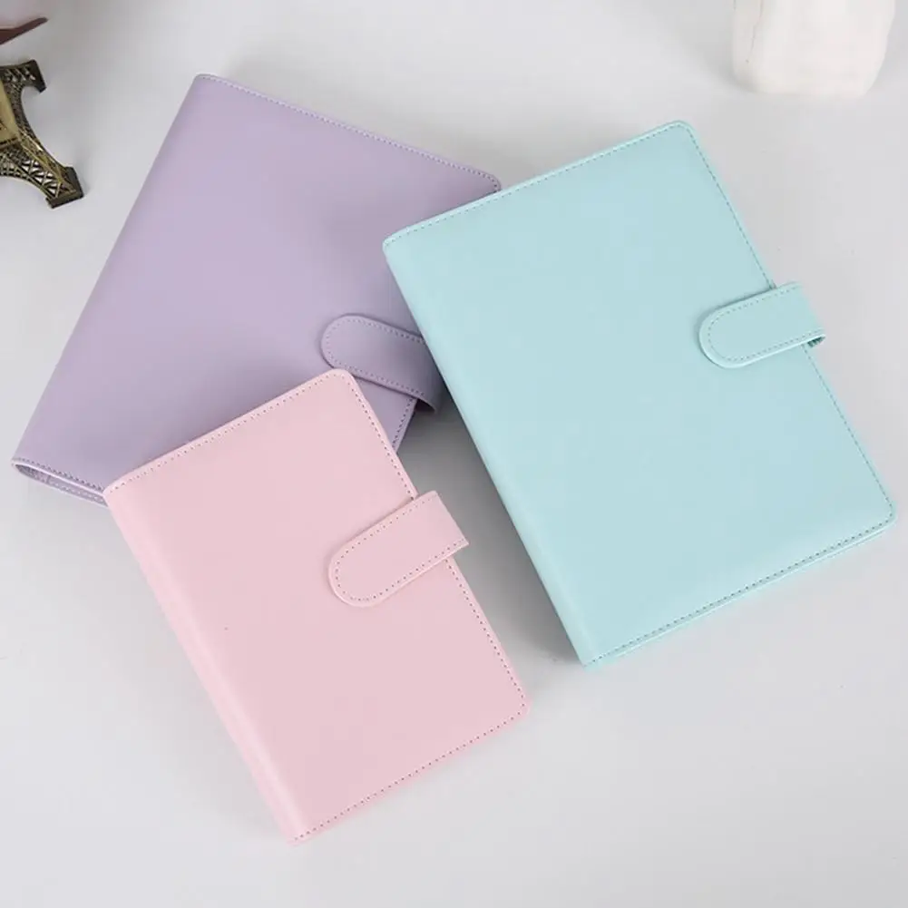 ホットセール!! ノートブックジャーナルアジェンダプランナーブックダイアリーフェイクレザーカバーのボタンスナップ
