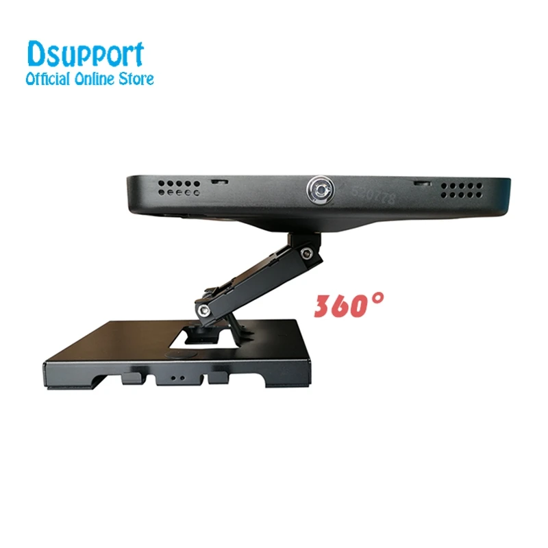 Desktop e Wall Mount Caso Anti-Roubo com Segurança Stand Bloqueio Titular, tela giratória, preto, iPad Pro 12,9"