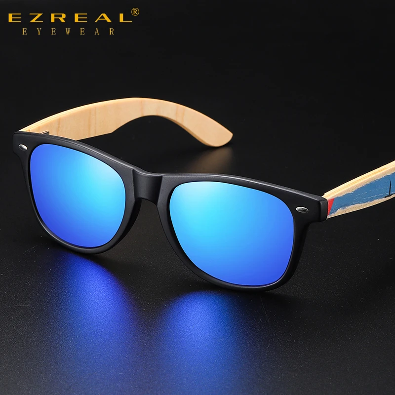 

EZREAL Retro Classic Wood Sunglasses Men Bamboo Sunglass Women Brand Design Sport Goggles SunGlasses Shades lunette oculo