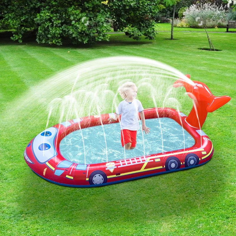 Inflatable Pool Children\'s Pool Water Water Spray Mat Inflatable Fun Water Playing Swim Pool Outdoor Swimming Pools for Cottages