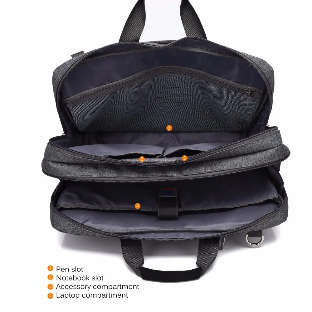 Convertible Backpack Shoulder Messenger Business Briefcase Leisure Handbag Waterproof Travel Fits 17.3 Inch Laptop Backpack