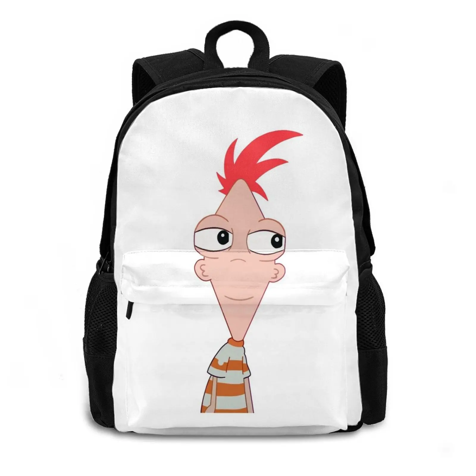 Phineas Facing Forward Pattern Design Bagpack School Bags Phineas Ferb Facing Forward Cartoon Animated Funny