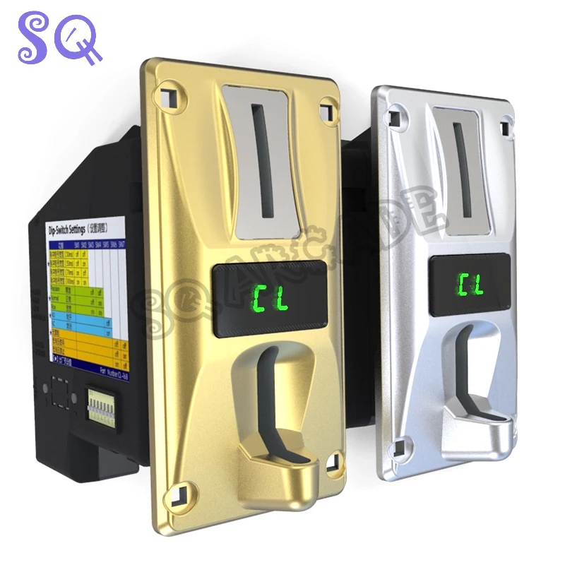 Arcade Cabinet Accessories CL-168 Multi Coin Selector with LED High Precision Cpu Multi Coin Acceptor for Vending Machine