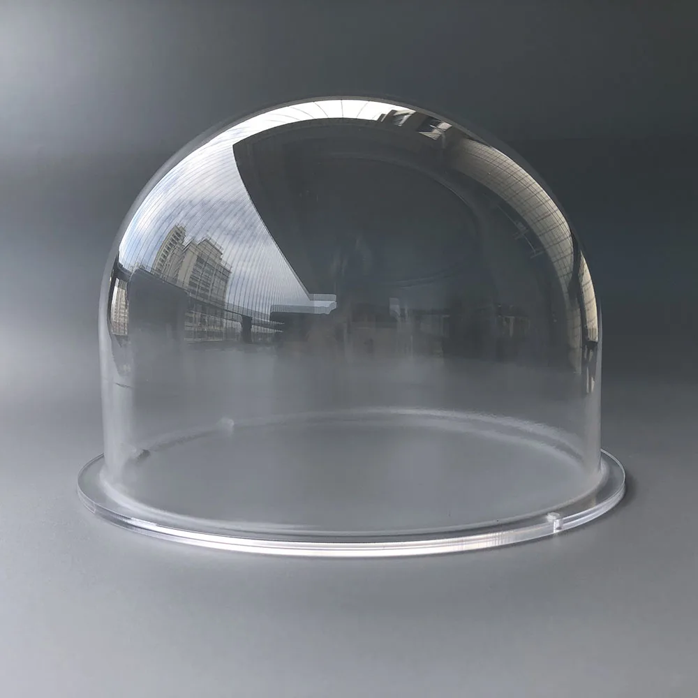 7.6 Inch Acrylic Clear Dome Protector Camera Housing Weatherproof Outdoor Security CCTV Camera Protective Cover Size 195x130mm
