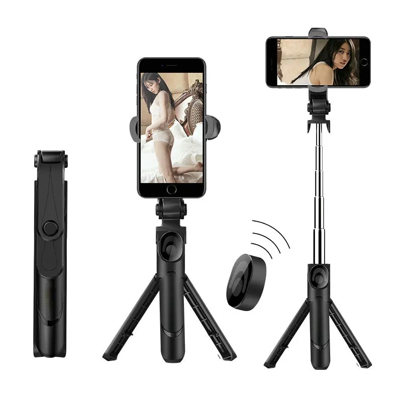 3 In 1 Selfie Stick Phone Tripod Extendable Monopod with Bluetooth-compatible Remote for Smartphone Selfie Stick