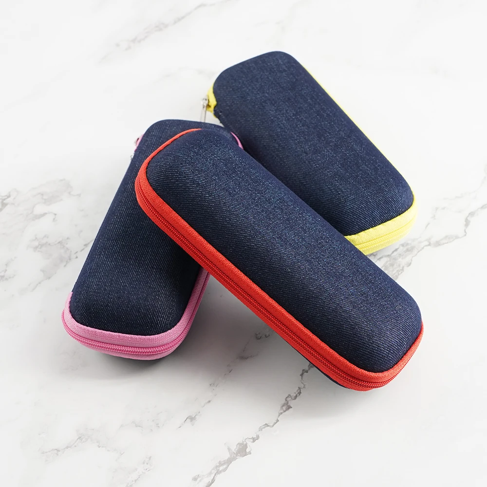 Fashion Leather Glasses Case Kids Woman Man Eyeglasses Box Hard Shell Protector Reading Eyewear Case Sunglasses Case