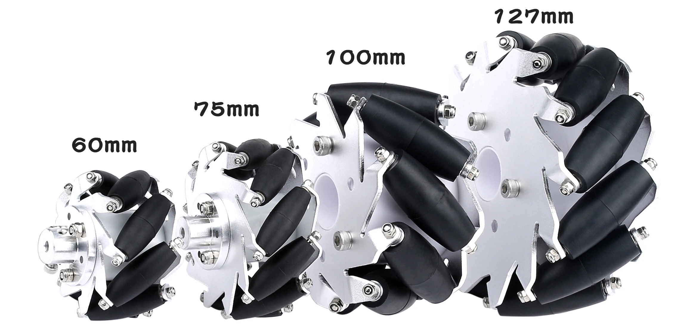 베어링 버전 고품질 메카넘 휠, 무지향성 휠, 100mm, 4 개