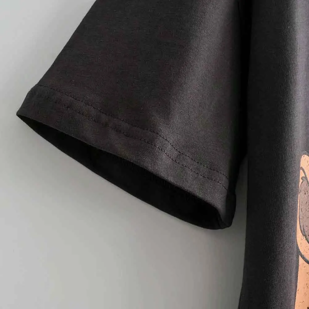 Disney stylowy król lew król dżungli nadruk kreskówkowy T-Shirt O-Neck sweter z krótkim rękawem Casual Fashion Women Tee topy