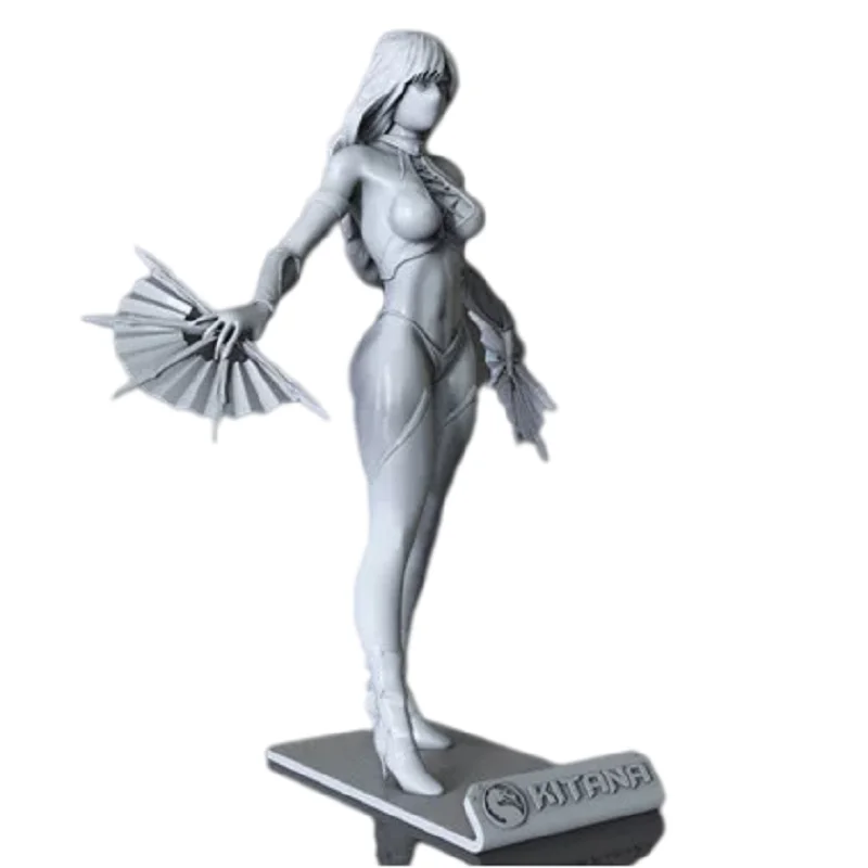 

LindenKing 30cm 40cm A129 3D Printing Kitana Garage Kit GK Character Figure White Model Unpainted Gift of For Modeler