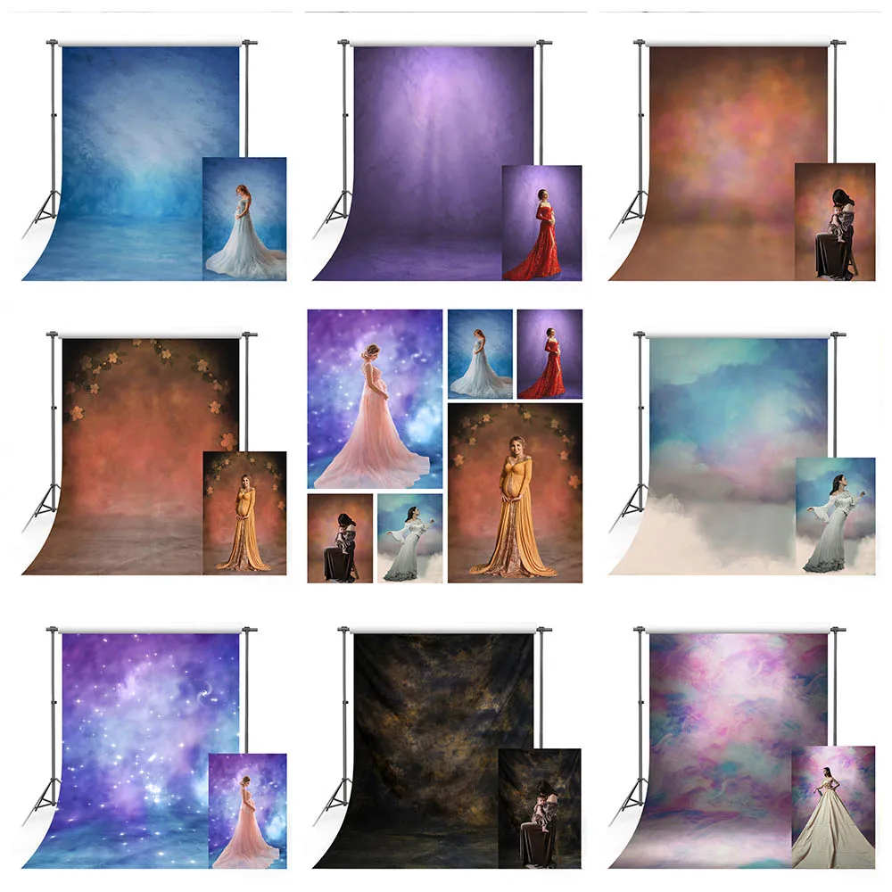 

Mehofond Portrait Birthday Photography Backgrounds Dream Starry Sky Solid Color Gradient Backdrops Photo Studio Photozone Decor