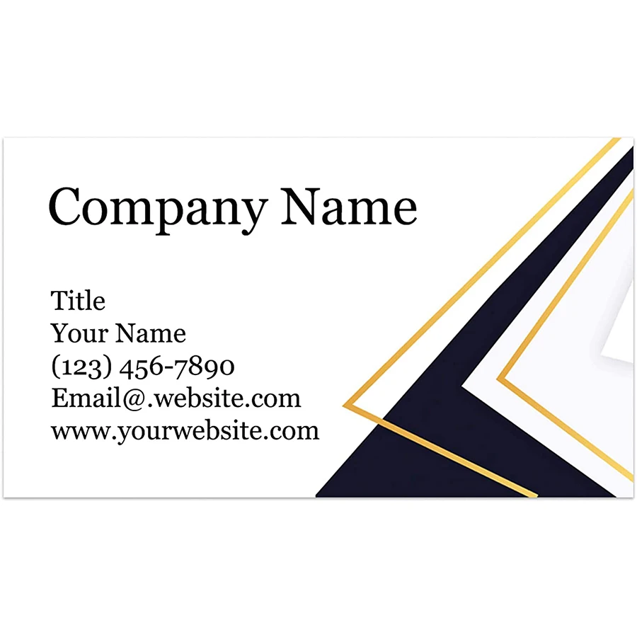 200Pcs Custom Printed Business Cards - Thick Sturdy Stock 300GSM Paper Card VIP Cards