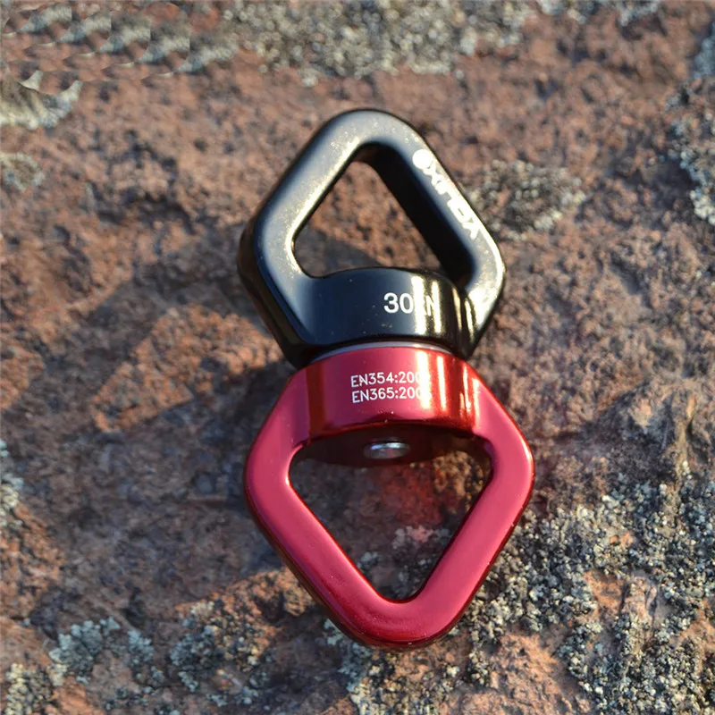 Corridore anti nodo della corda del connettore rotante del connettore fisso della ruota universale di arrampicata all'aperto