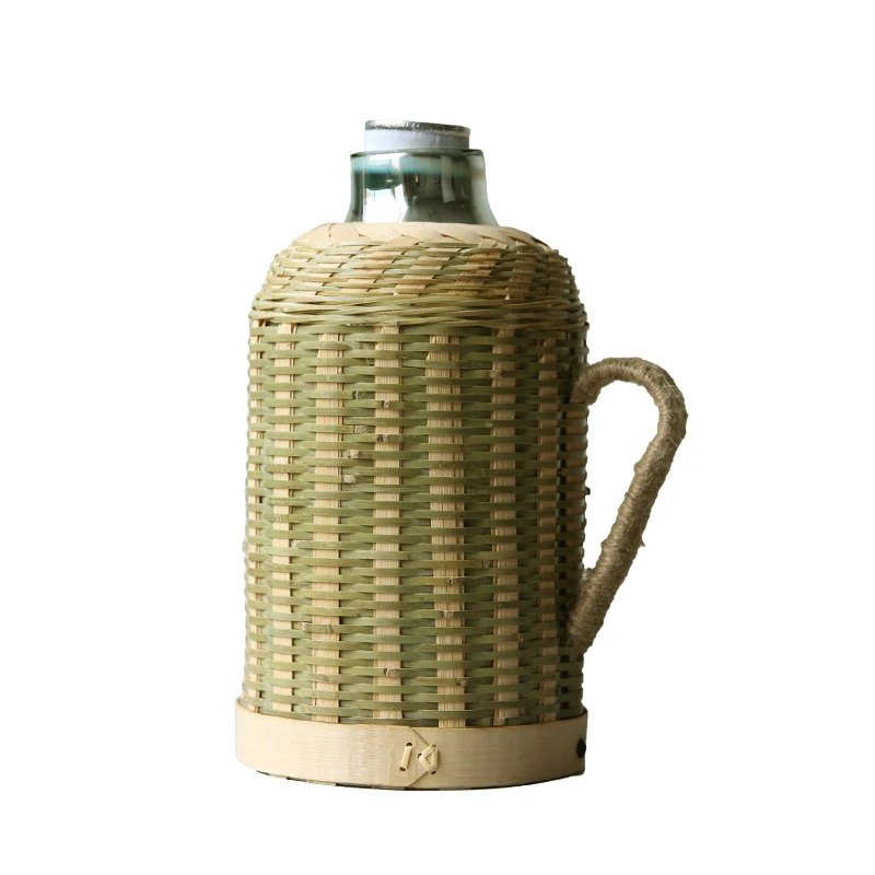 Kettle Household Handmade Bamboo Traditional Wooden Plug Kettle Tea Room Office Thermos Glass Liner Kettle