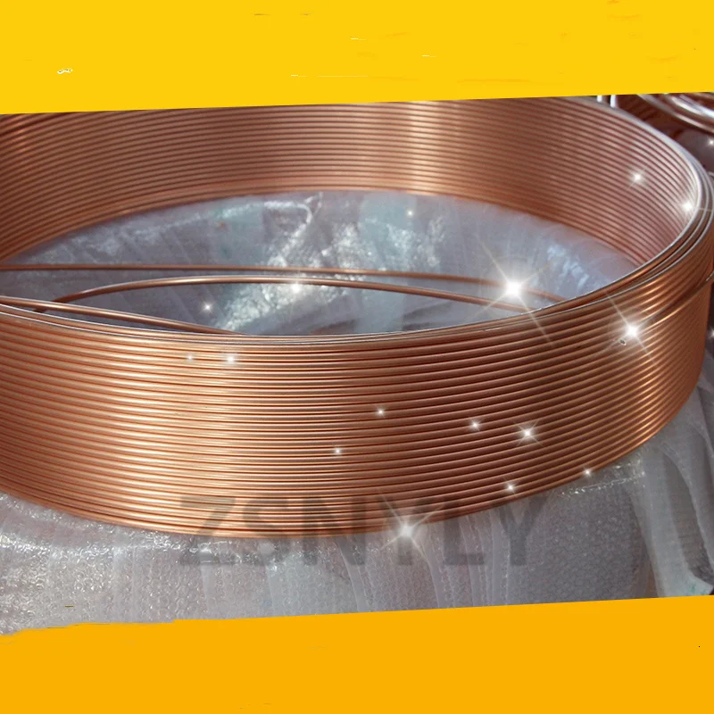 1/2/5Meter Copper Wire Magnet Coil 2/3/4/6/8/10/12/16/19mm 99.9% T2 Soft Copper Tube Wire Pipe