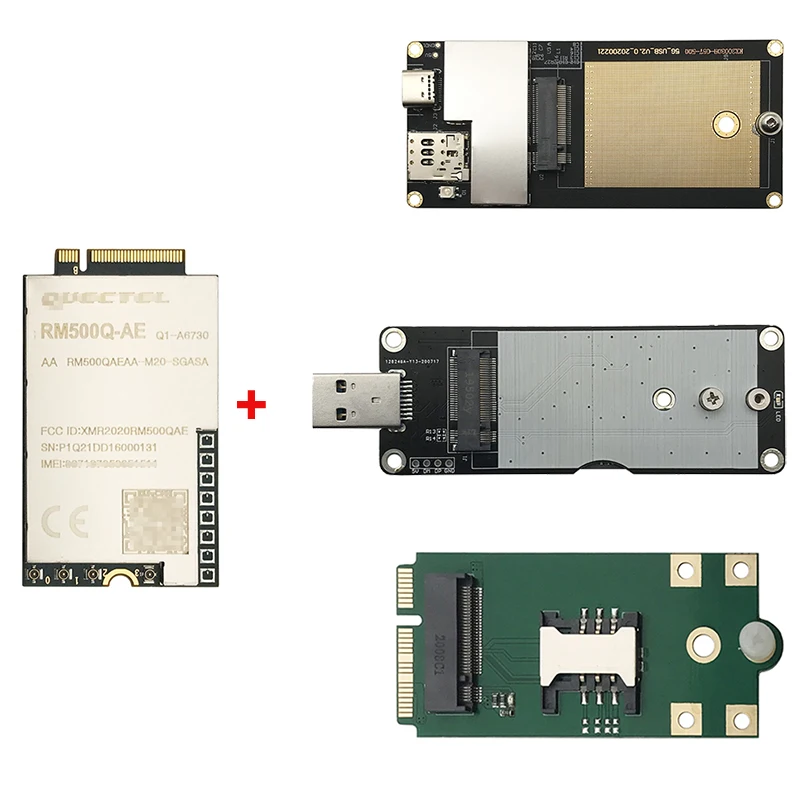 IN STOCK RM500Q-AE 5G Sub 6GHz M.2 module LTE-A supports 5G NSA and SA modes With MINI PCIe, USB Type C adapter