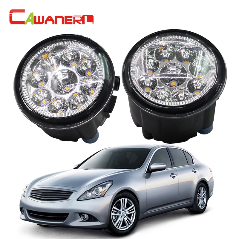 

Cawanerl 1 Pair Car LED Light Fog Light Daytime Running Light DC 12V Blue Orange White H8 H11 For Infiniti G25 2.5L V6 2011-2012