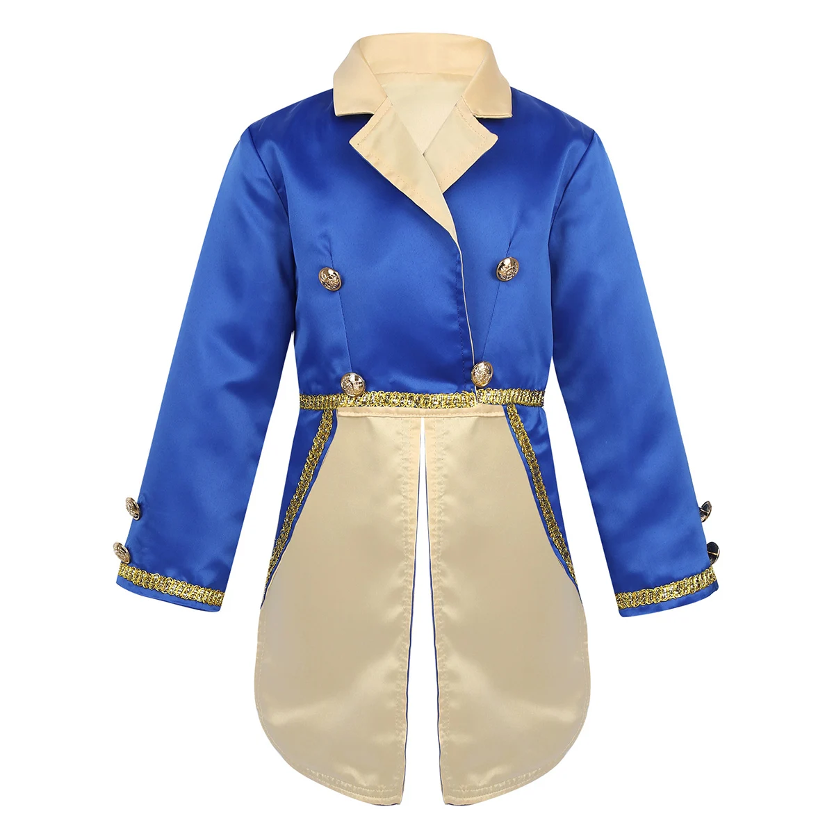 FEESHOW Baby Boys Prince Costume Turn-Down Collar Tuxedo Jacket Kids Toddlers Halloween Cosplay Birthday Theme Party Tailcoat