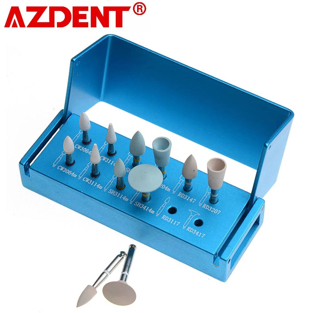 AZDENT Dental Composite Polishing Kit for Contra Angle Low Speed Handpiece RA 1112 Composite Resin Polishing Set