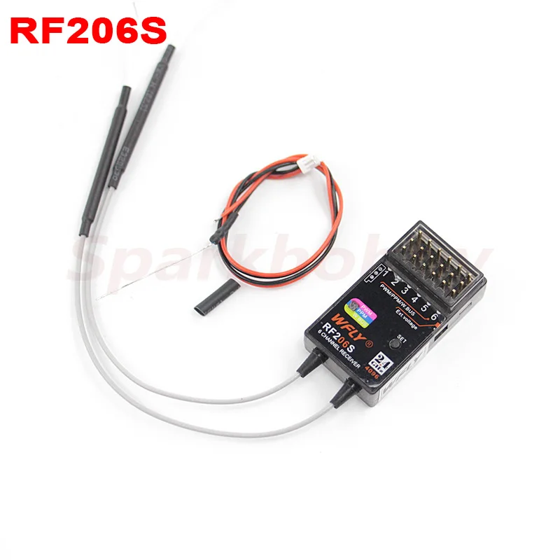 WFLY Original RF201S RF204W RF206S RF207S RF209S 2.4GHz Receiver Receptor ET07 ET12 4/6/7/9CH S.BUS PPM PWM RC Radio Transmitter