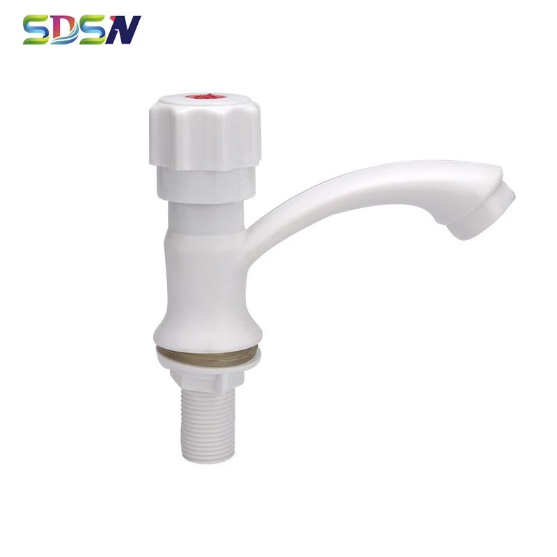 

Basin Sink Faucet Single Cold Bathroom Mixer Tap Quality Plastic Single Handle Bathroom Basin Faucet Plastic Basin Sink Taps