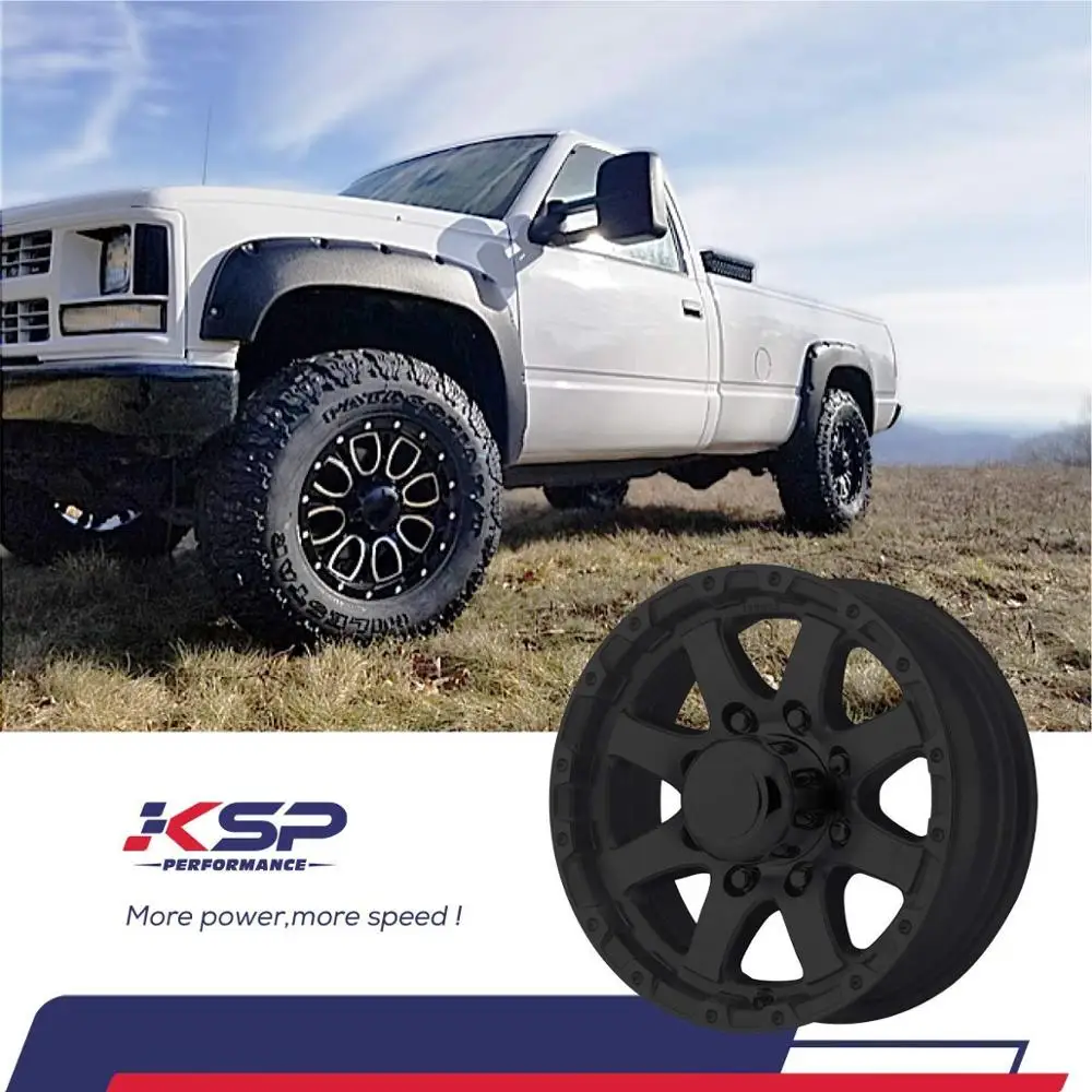 KSP 32PC 9/16 18 Thread BLACK TRUCK 7 SPLINE LOCKING LUG NUTS with KEYS for DODGE RAM LUGS 2500 3500 Ford 250 350