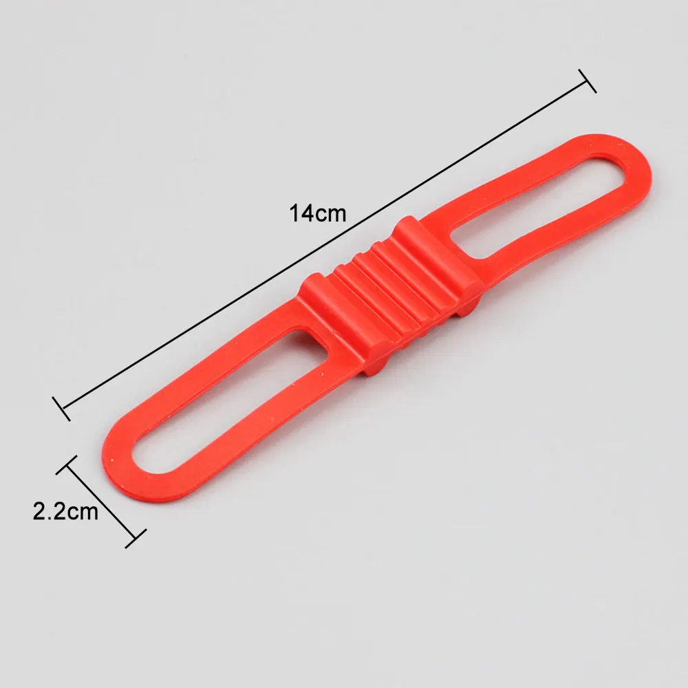 Silicone world Bicycle Handlebar Silicone Strap Band Cycling Light Holder Phone Fixing Elastic Tie Rope Torch Flashlight Bandage