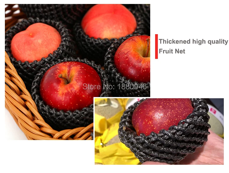 

Brand New Black Color 1000pcs 14x7cm Thickened EPE Foam Mesh For Apple/Peach Sleeve Net Fruit Foam Packing Eco-Friendly Material